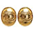 Chanel Boucles d'oreilles à clips ovales CC Métal  ref.1318938