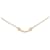 Tiffany & Co 18Collar con colgante de sonrisa en forma de T con diamantes y oro k Metal  ref.1318949