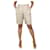 Brunello Cucinelli Neutral linen sparkly shorts - size UK 12 Wool  ref.1318962