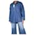 Autre Marque Blue open-front denim shirt - size UK 12 Cotton  ref.1318982