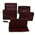 CARTIER Clutch Bag Leather 5Set Bordeaux Auth ki4240  ref.1319070