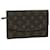 Louis Vuitton Monogram Pochette rabat 20 Bolsa de Embreagem M51935 LV Auth ep3821 Monograma Lona  ref.1319097