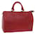 Louis Vuitton Epi Speedy 30 Bolsa de Mão Castelhano Vermelho M43007 Autenticação de LV 68483 Couro  ref.1319144