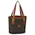 Céline CELINE Macadam Canvas Tote Bag PVC Leather Brown Auth ep3752  ref.1319150