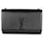 Saint Laurent Black Grain De Poudre Monochrome Medium Kate Chain Bag Leather  ref.1319273