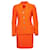Autre Marque Gianni Versace Couture, Americana y falda naranja  ref.1319280