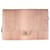 Timeless Chanel Bolsa de aba clássica Python rosa com corrente Couros exóticos  ref.1319349