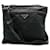 Prada Black Nylon Front Pocket Logo Messenger  ref.1319376