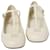 Sapatos de bailarina Miu Miu cor marfim Branco Couro  ref.1319390
