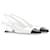 MIU MIU Pump slingback in white patent leather size 41 Black Varnish  ref.1319393