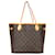 Louis Vuitton Canvas Monogram Neverfull MM Shopper Bag Brown Leather  ref.1319419