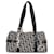 Bolsa de ombro com monograma Christian Dior Charms Boston Preto Lona  ref.1319420