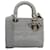 Dior Gray Medium Cannage Lady D-Lite Grey Cloth Cloth  ref.1319586