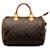 Louis Vuitton Monogram Brown Speedy 30 Cuir Toile Marron  ref.1319620