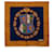 Blauer Seidenschal mit CD-Logo von Dior Dunkelblau Tuch  ref.1319622