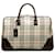 Burberry Brown House Check Business Bag Beige Cloth Cloth  ref.1319636