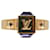 Louis Vuitton Gold Crystal Gamble Cocktail Ring Golden Metal Gold-plated  ref.1319640