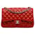 Chanel Red Jumbo Classic Lambskin Double Flap Leather  ref.1319644