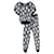 Chanel Nuevo traje relajado de pasarela CC Camellias Negro Algodón  ref.1319671