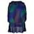 Sacai Printed Pleated Sleeveless Blouse in Blue Polyester  ref.1319678