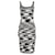 Missoni Stretch Midikleid mit abstraktem Muster aus schwarzer Viskose Mehrfarben Zellulosefaser  ref.1319683