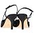 Décolleté slingback trapuntate impreziosite da cristalli Loeffler Randall Athea in raso nero - vista 5