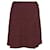 Apc A.P.C. Knee Length Skirt in Red Wool  ref.1319689