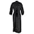 Zimmermann Tie-Neck Belted Maxi Dress in Black Polyester Viscose  ref.1319690