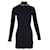 Autre Marque Dion Lee Chain-Embellished Open-Back Ribbed-Knit Mini Dress in Navy Blue Viscose Cellulose fibre  ref.1319708