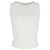 Alberta Ferretti Top sem mangas perfurado em viscose branca Branco Fibra de celulose  ref.1319710