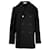 Chaquetón con botonadura forrada de lana negra de Saint Laurent Negro  ref.1319736