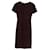 Vestido Bainha Prada em Camurça Borgonha Bordeaux Suécia  ref.1319749