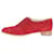 Manolo Blahnik Zapatos brouges de ante rojo - talla UE 37 Roja Suecia  ref.1319822