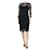 Ralph Lauren Vestido negro de punto crochet - talla L Algodón  ref.1319835