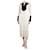 By Malene Birger Cream ribbed collared midi dress - size M Viscose  ref.1319839