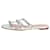 Valentino Silver Rockstud sandals - size EU 37 Silvery Leather  ref.1319842
