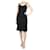 Chanel Black sleeveless lace-trimmed midi slip dress - size UK 10 Rayon  ref.1319851