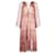 Vestido escalonado de seda con estampado de cachemira rosa de Zimmermann  ref.1319881