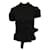 Prada Camicia nera a maniche corte Nero Cotone Elastan Poliammide  ref.1319897