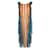 Pleats Please Mehrfarbiges Plisseekleid mit Fransen Mehrfarben Polyester  ref.1319920