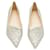 NWB SOPHIA WEBSTER Bibi Butterfly Metallic Glitter verzierte Ballettflats 39 Silber Leder  ref.1320012