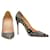 Christian Louboutin Simple Watersnake Patchwork Decollete Pumps Noir/Blanc 40.5 Cuirs exotiques Multicolore  ref.1320028