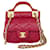 Classique Chanel Matelassé Cuir Rouge  ref.1320155