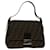 FENDI Zucca Canvas Mamma Baguette Shoulder Bag Black Brown Auth 69667A Cloth  ref.1320215