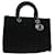 Christian Dior Lady Dior Canage Hand Bag Nylon Black Auth fm3283  ref.1320246