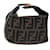 FENDI Zucca Canvas Mini Hand Bag Brown Black Auth am5975 Cloth  ref.1320247