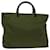 PRADA Hand Bag Nylon Khaki Auth 69659  ref.1320252