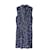 Prada Blue Leaf Dress, SS1997 Silvery Silk  ref.1320535