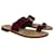 Jil Sander Le Tre Sarte faux Snake sandal burgundy Leather  ref.1320556