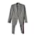 Etro Houndstooth Suit Silvery Silk  ref.1320566